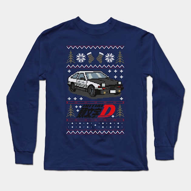 Car Ugly Christmas Sweater Long Sleeve T-Shirt by QUYNH SOCIU